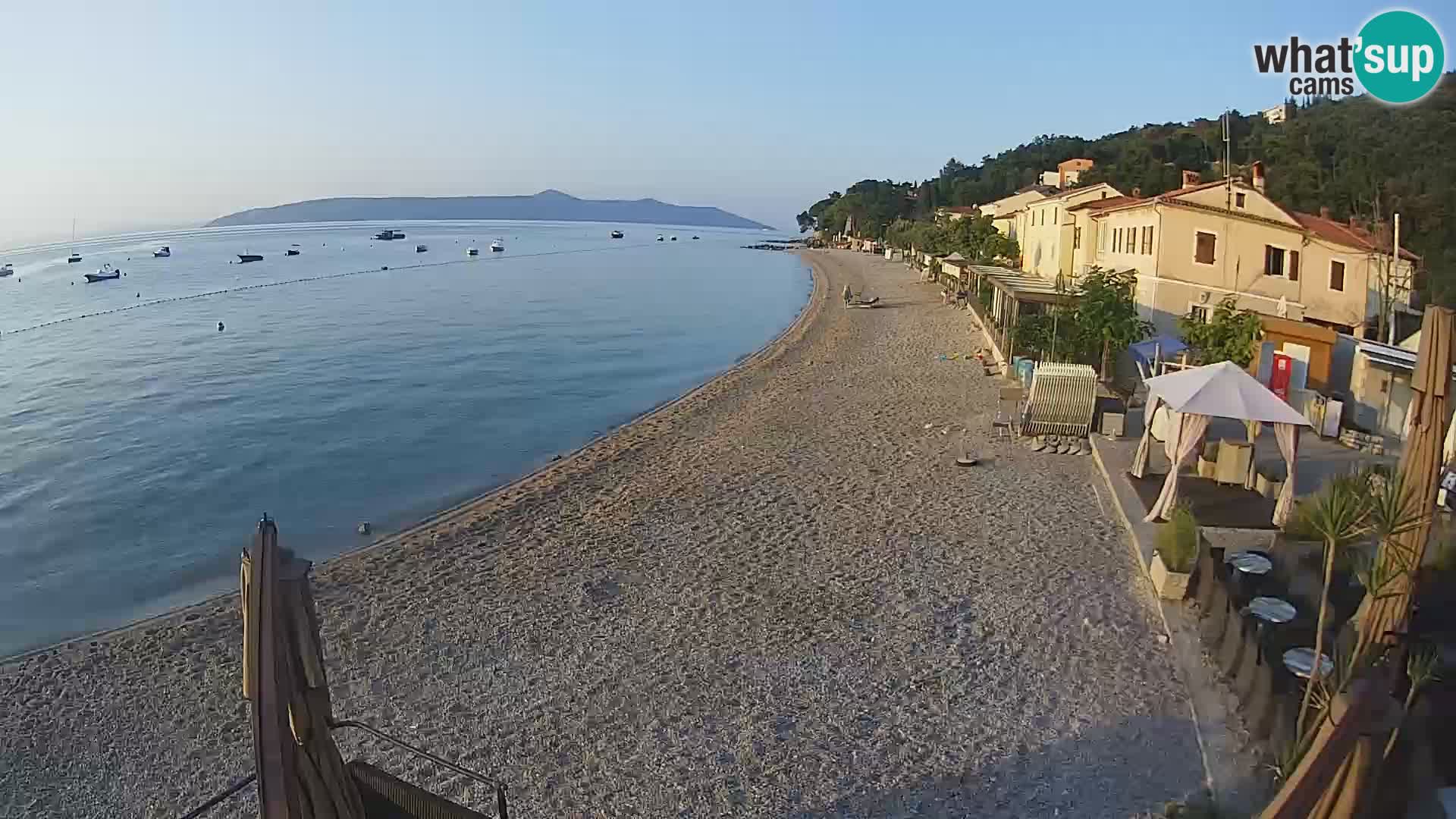 Mošćenička Draga webcam beach