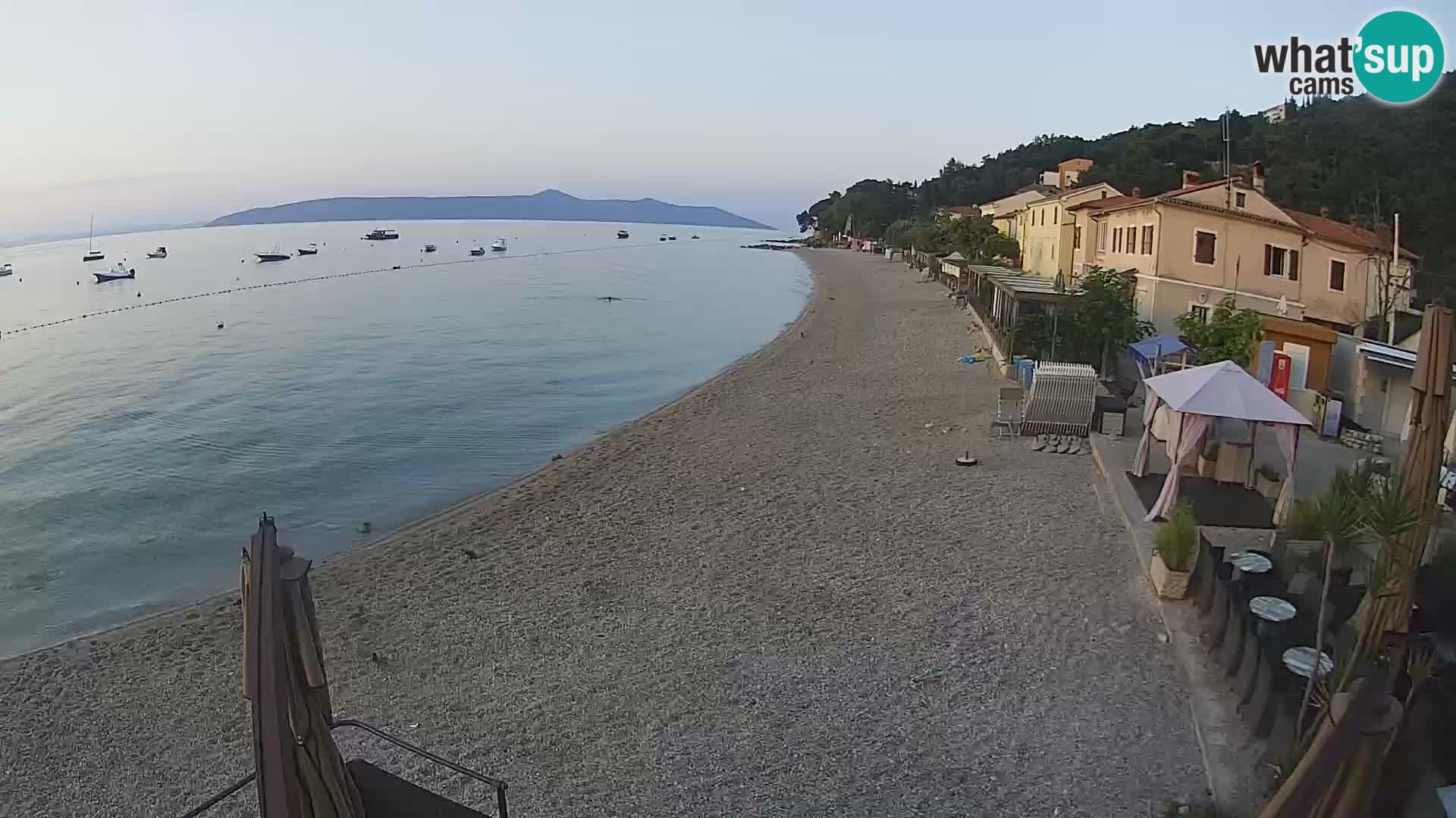 Webcam Mošćenička Draga – Strand