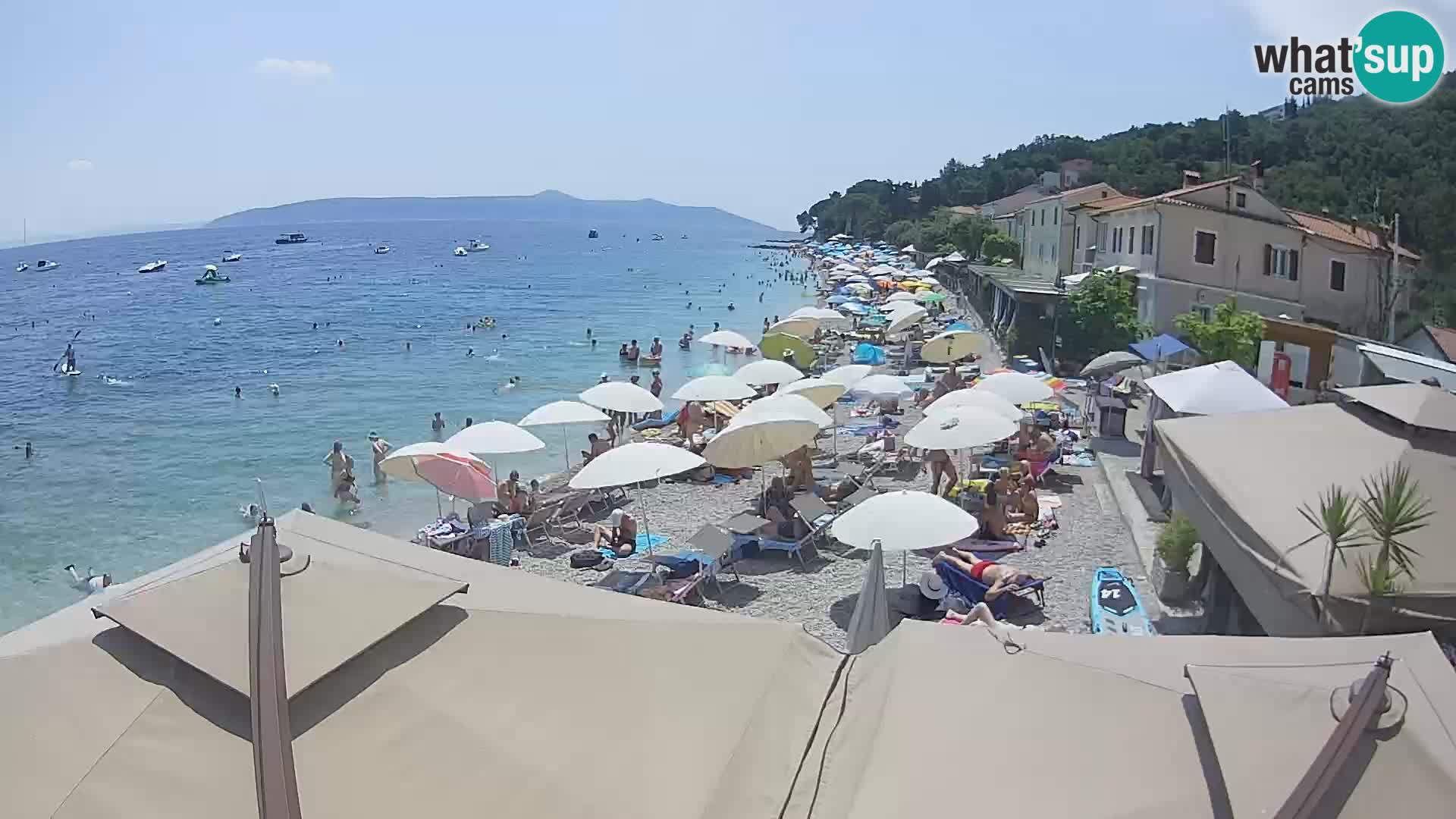 Mošćenička Draga webcam beach