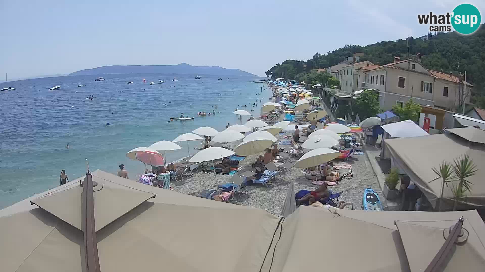 Webcam Mošćenička Draga – Strand