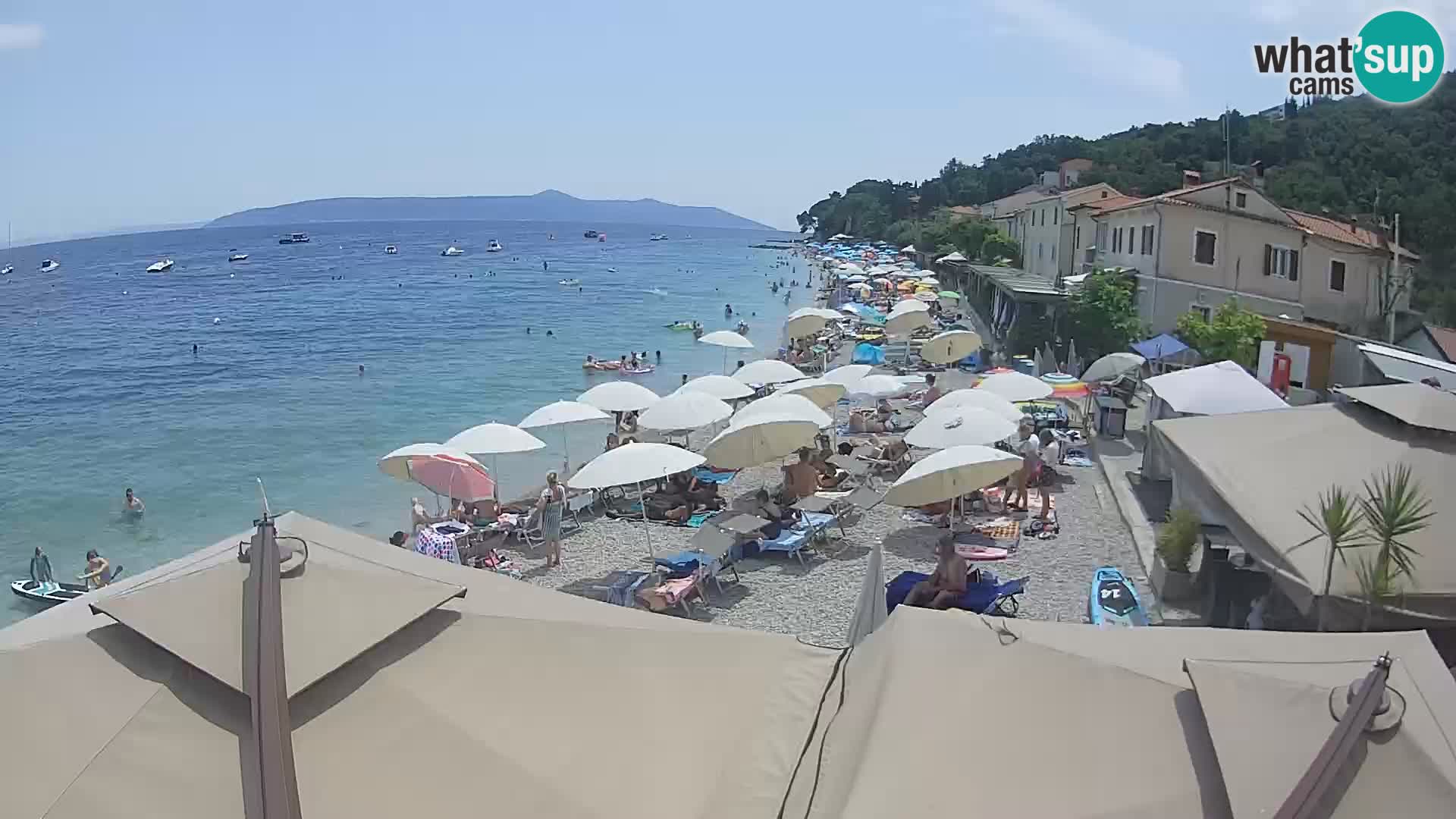 Mošćenička Draga webcam beach