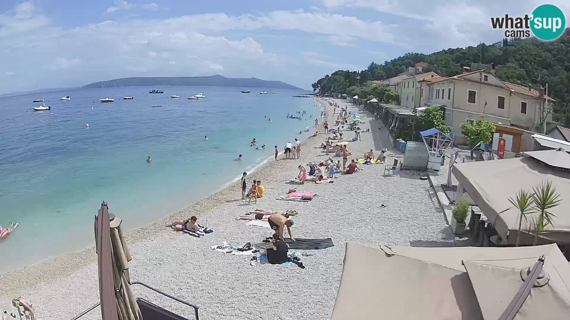 Webcam Mošćenička Draga – Strand
