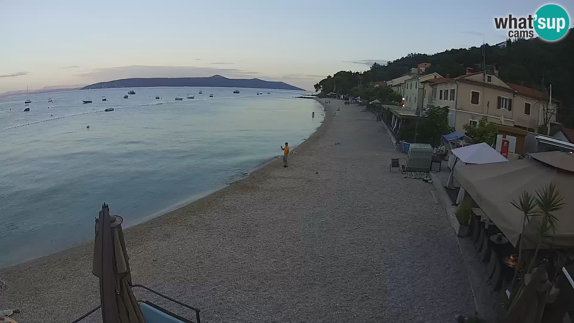 Mošćenička Draga webcam beach