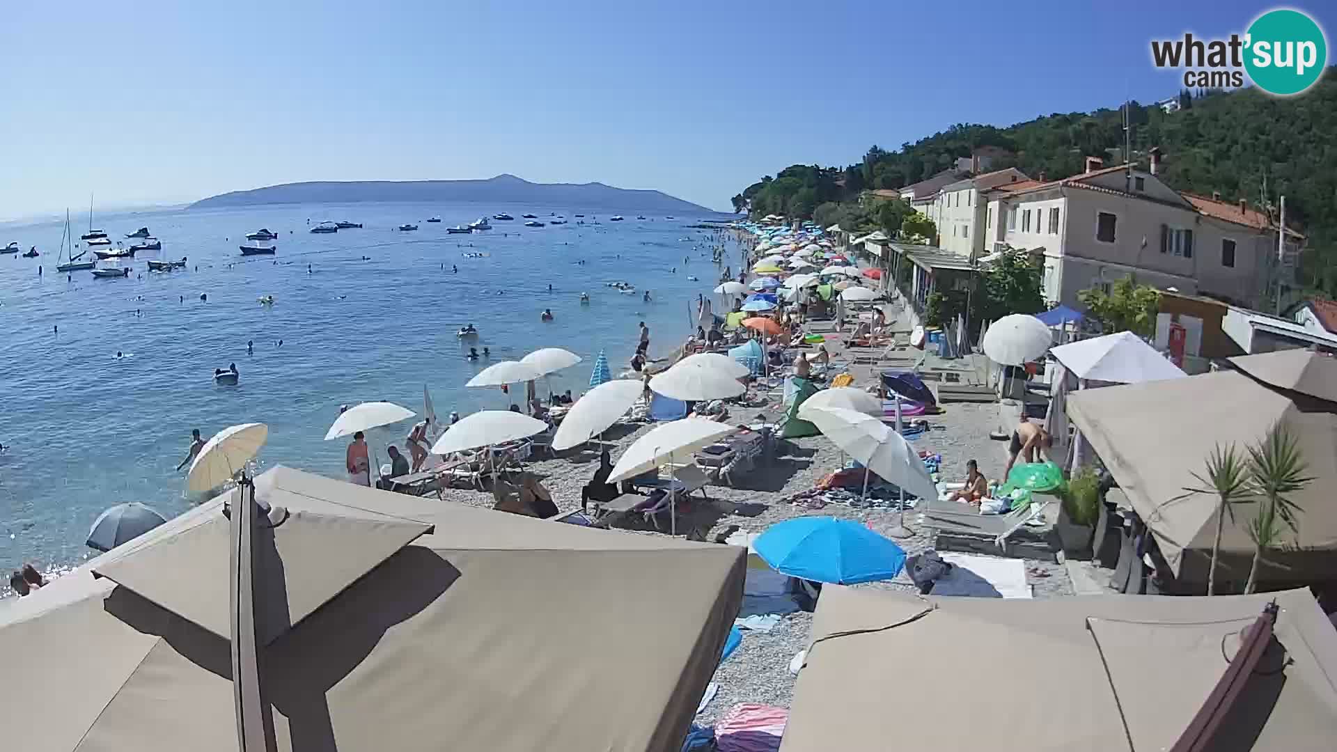 Mošćenička Draga webcam beach