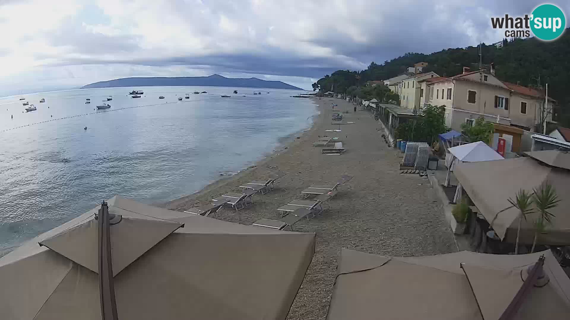 Mošćenička Draga webcam beach