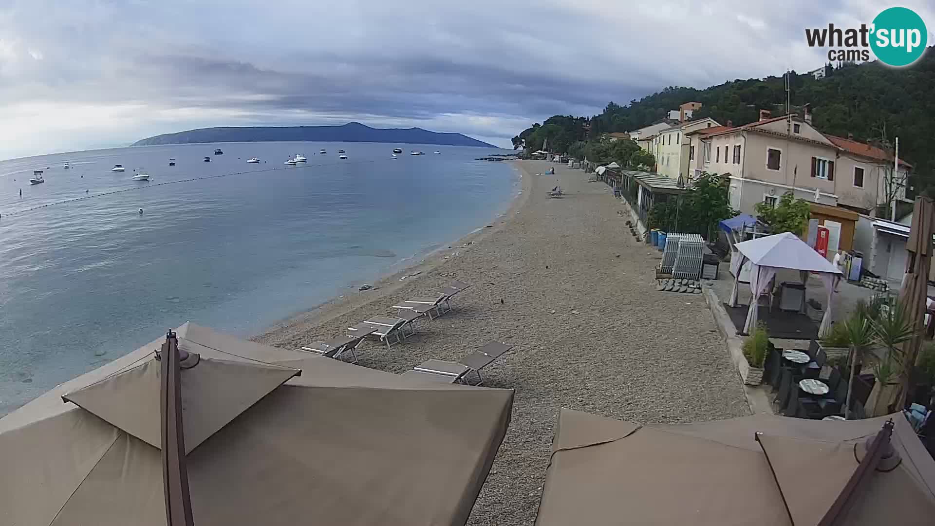 Mošćenička Draga webcam beach