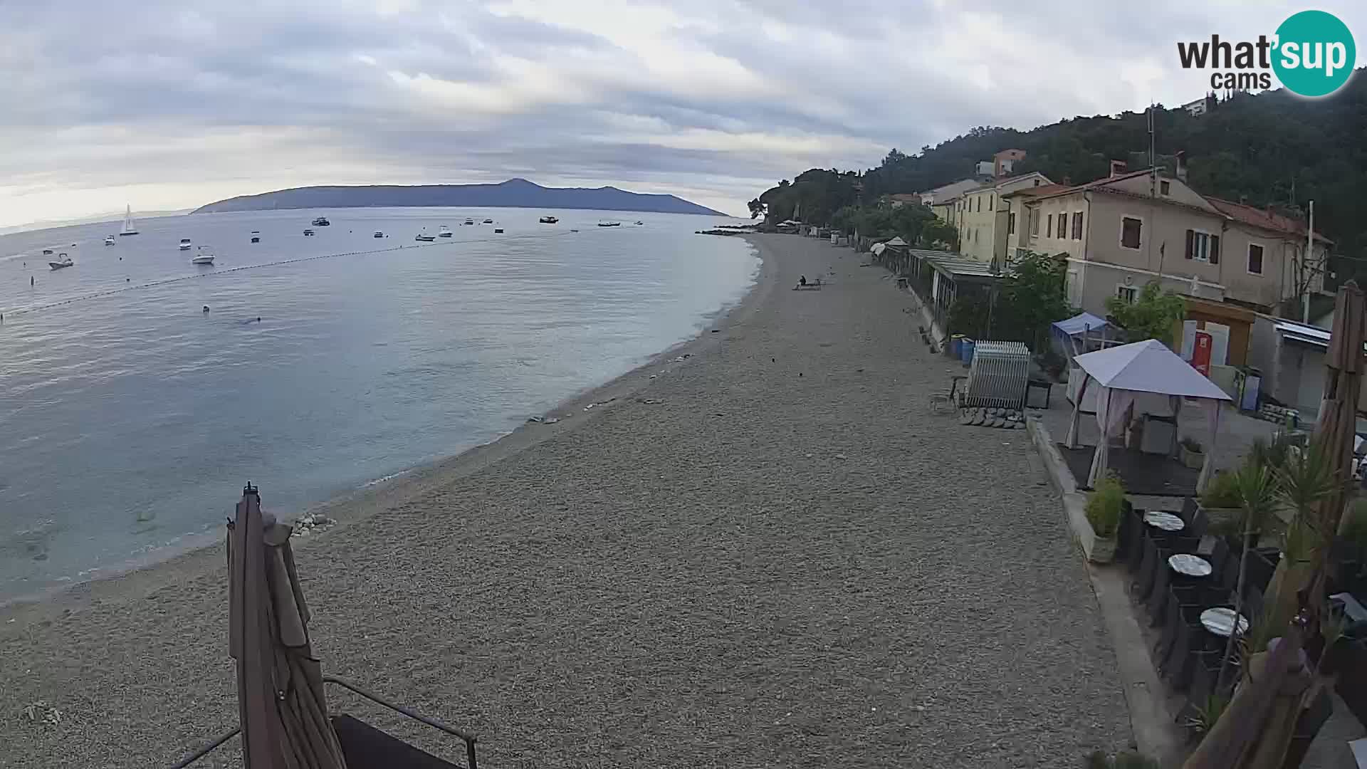 Webcam Mošćenička Draga – Strand