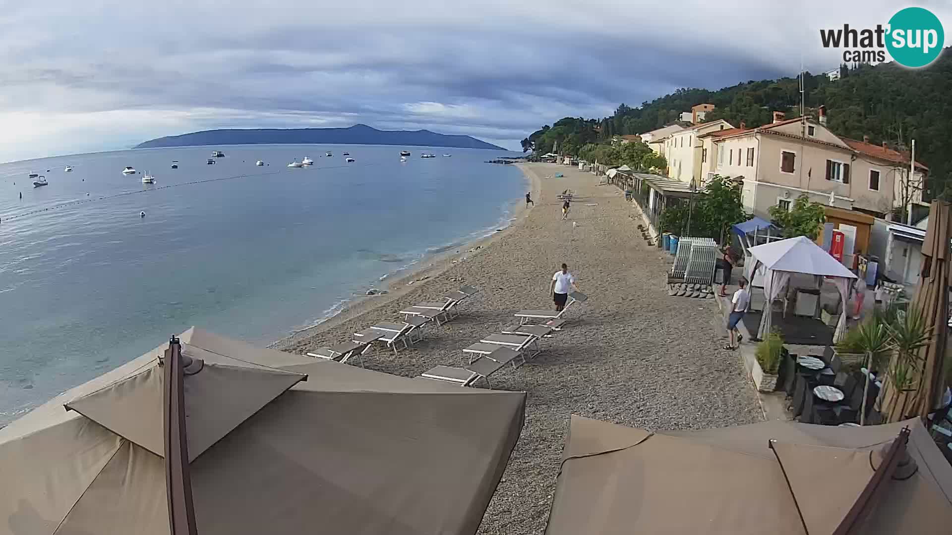 Mošćenička Draga webcam beach