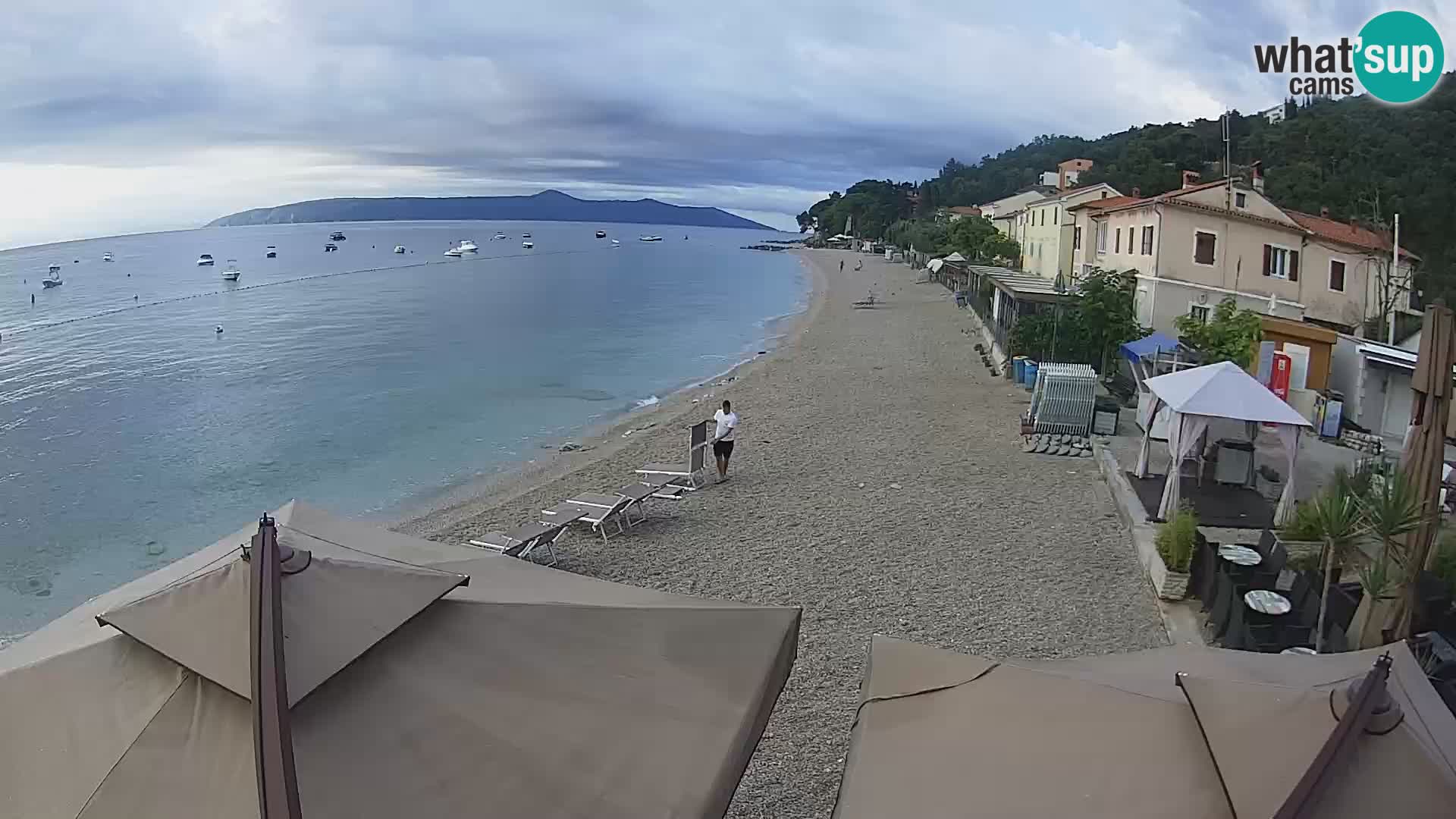 Webcam Mošćenička Draga – Strand