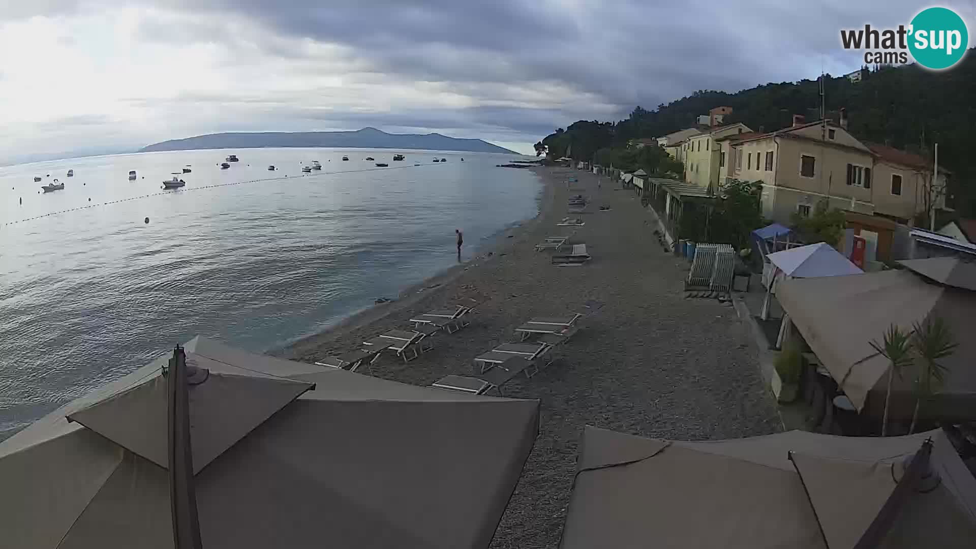 Webcam Mošćenička Draga – Strand