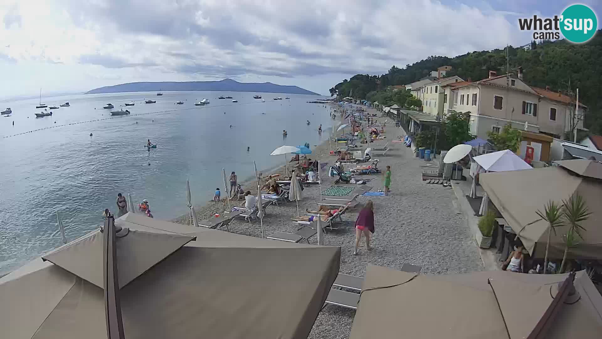 Mošćenička Draga webcam beach