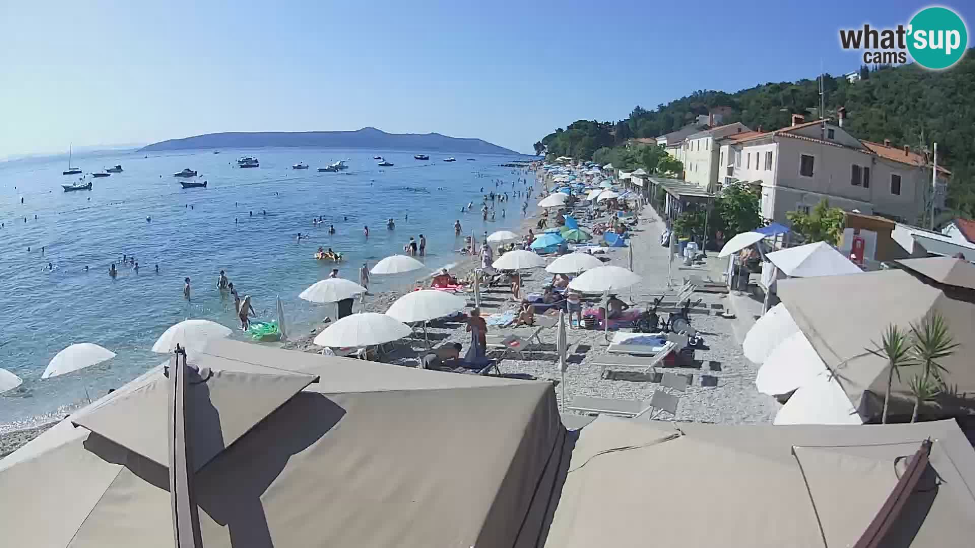 Mošćenička Draga webcam beach
