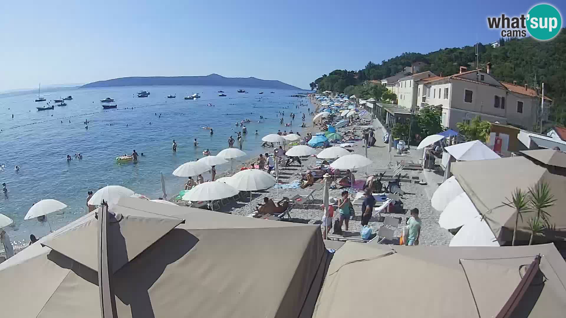 Webcam Mošćenička Draga – Strand