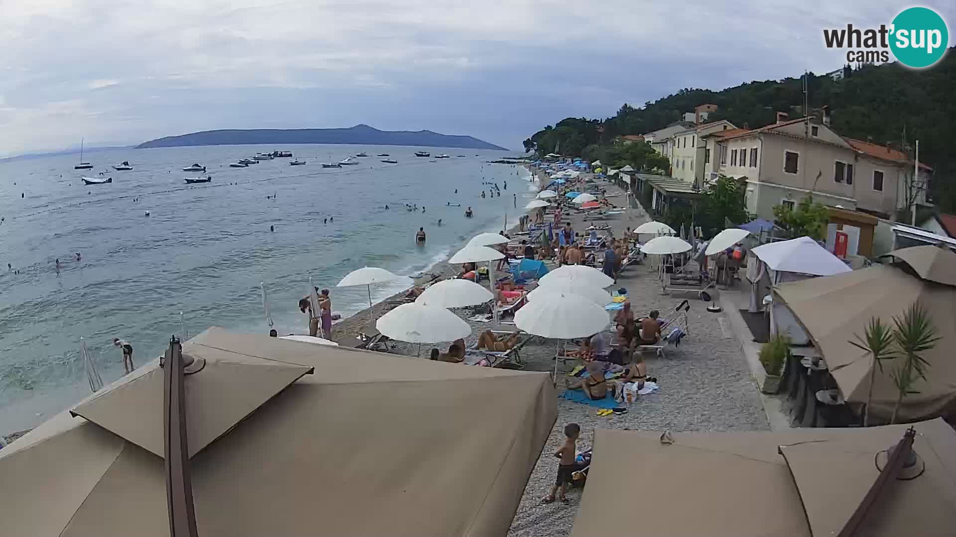 Mošćenička Draga webcam beach