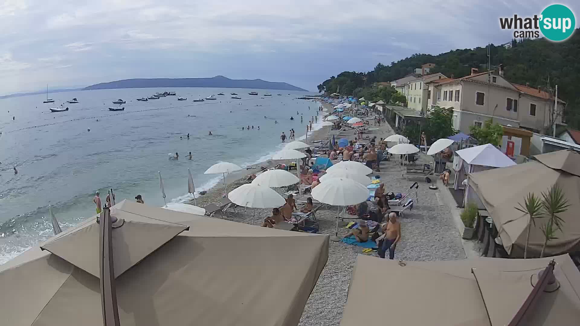 Mošćenička Draga webcam beach