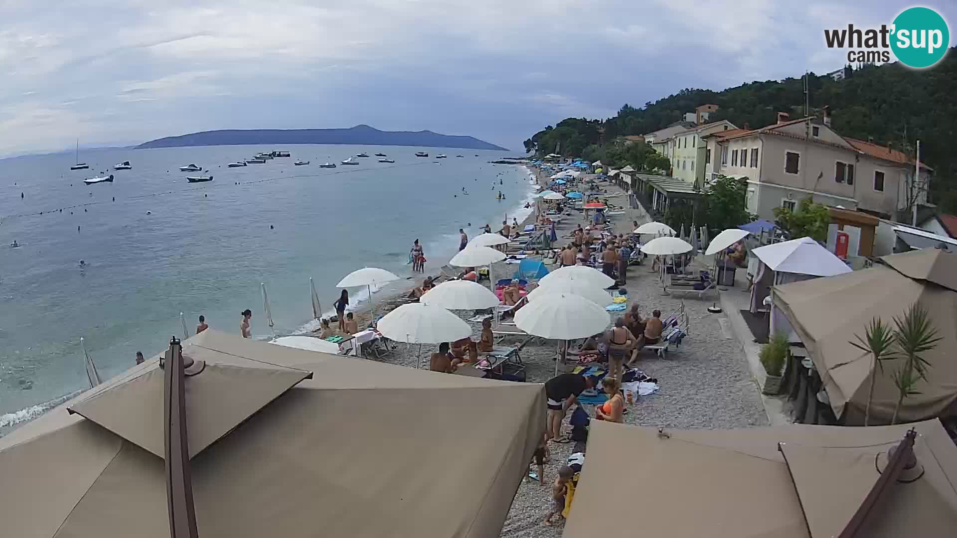Mošćenička Draga webcam beach