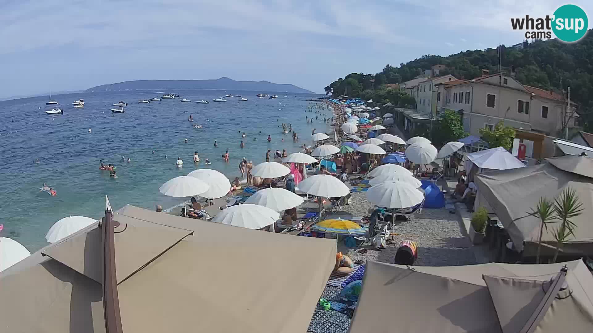 Mošćenička Draga webcam beach