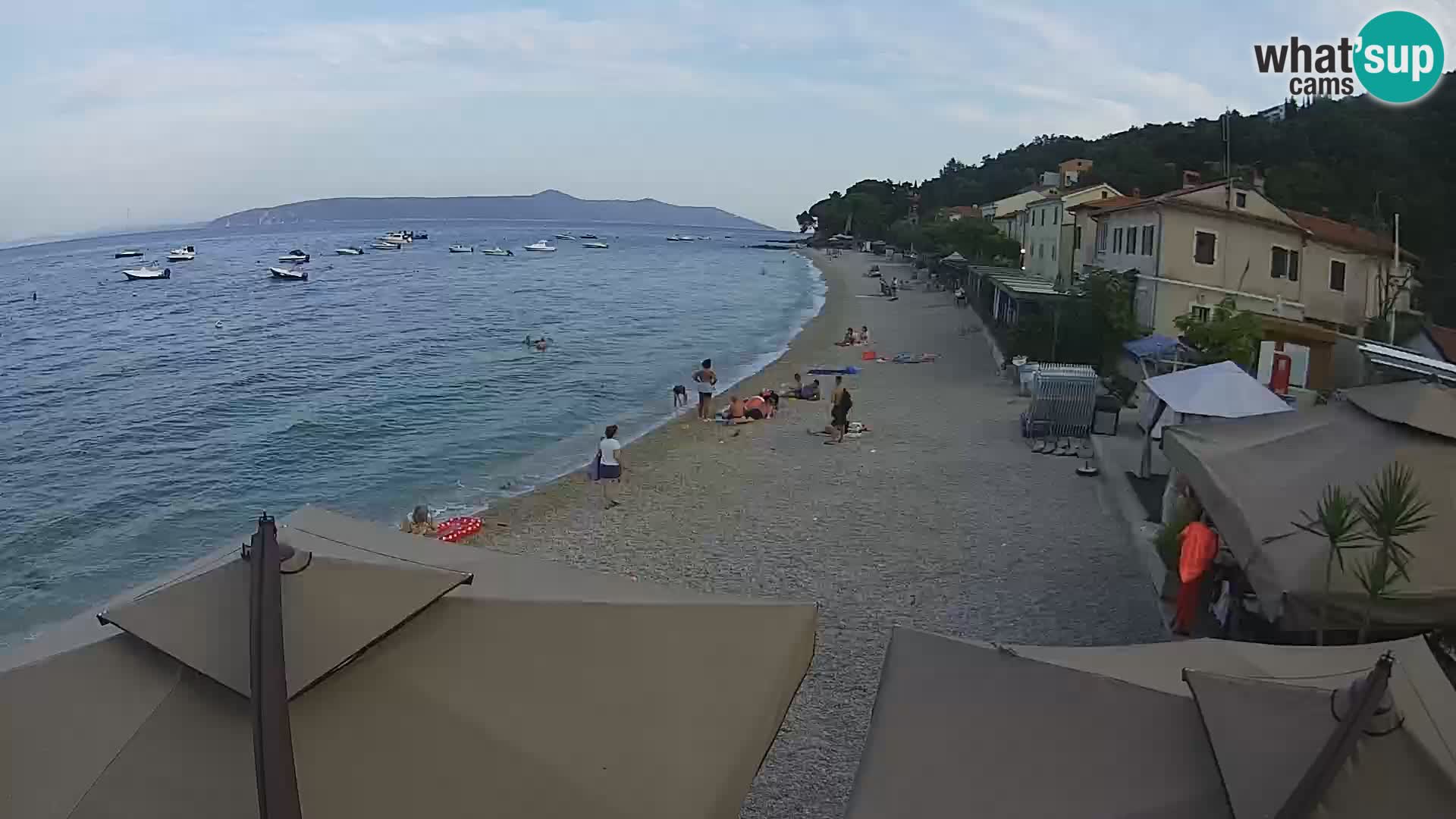 Mošćenička Draga webcam beach