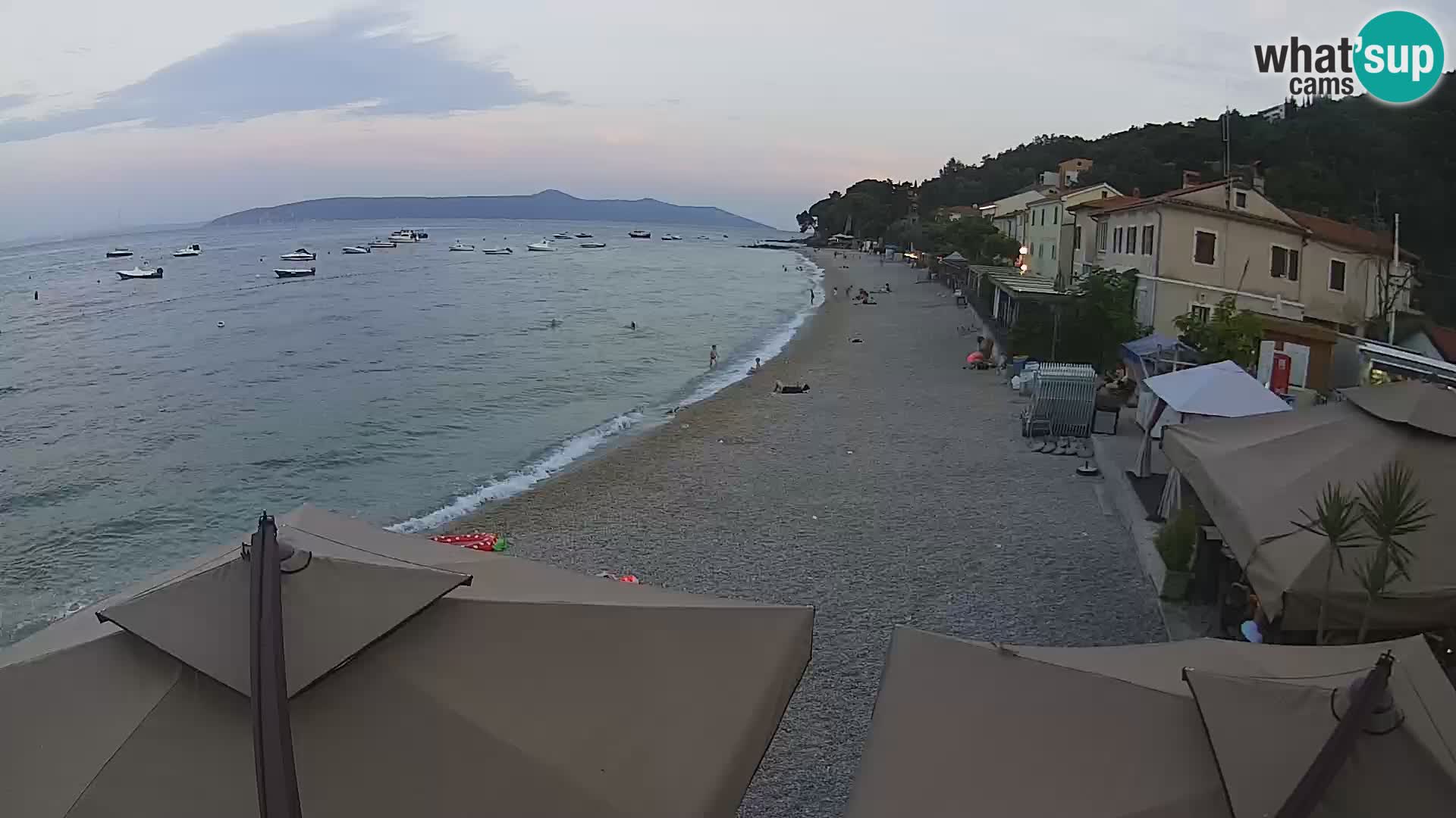 Webcam Mošćenička Draga – Strand