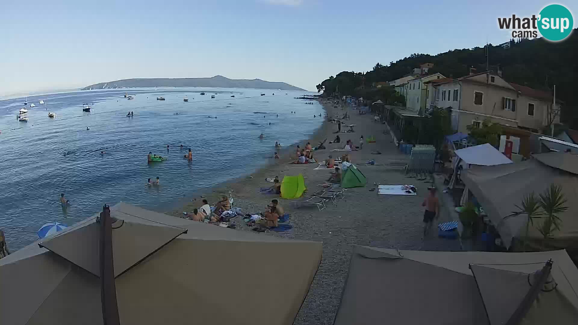 Mošćenička Draga webcam beach
