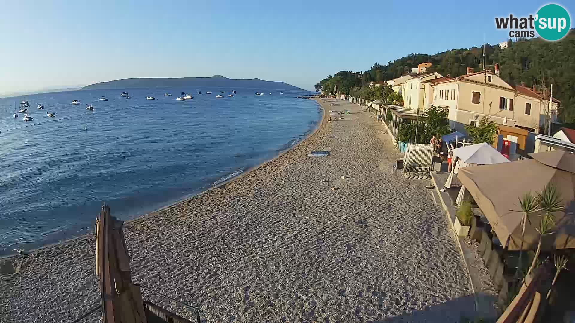 Mošćenička Draga webcam beach
