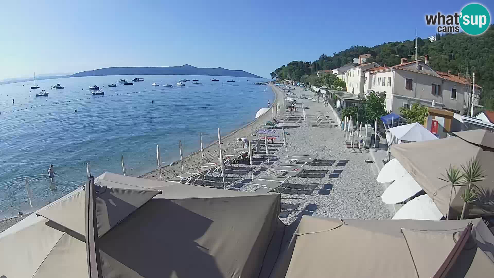Mošćenička Draga webcam beach