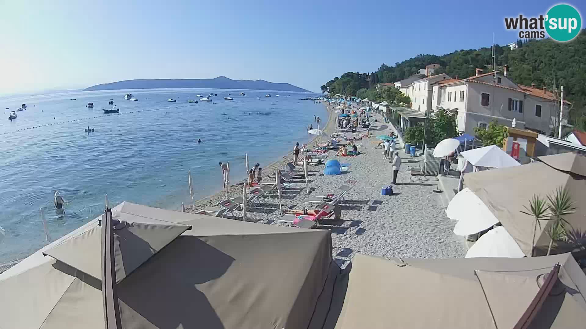 Mošćenička Draga webcam beach