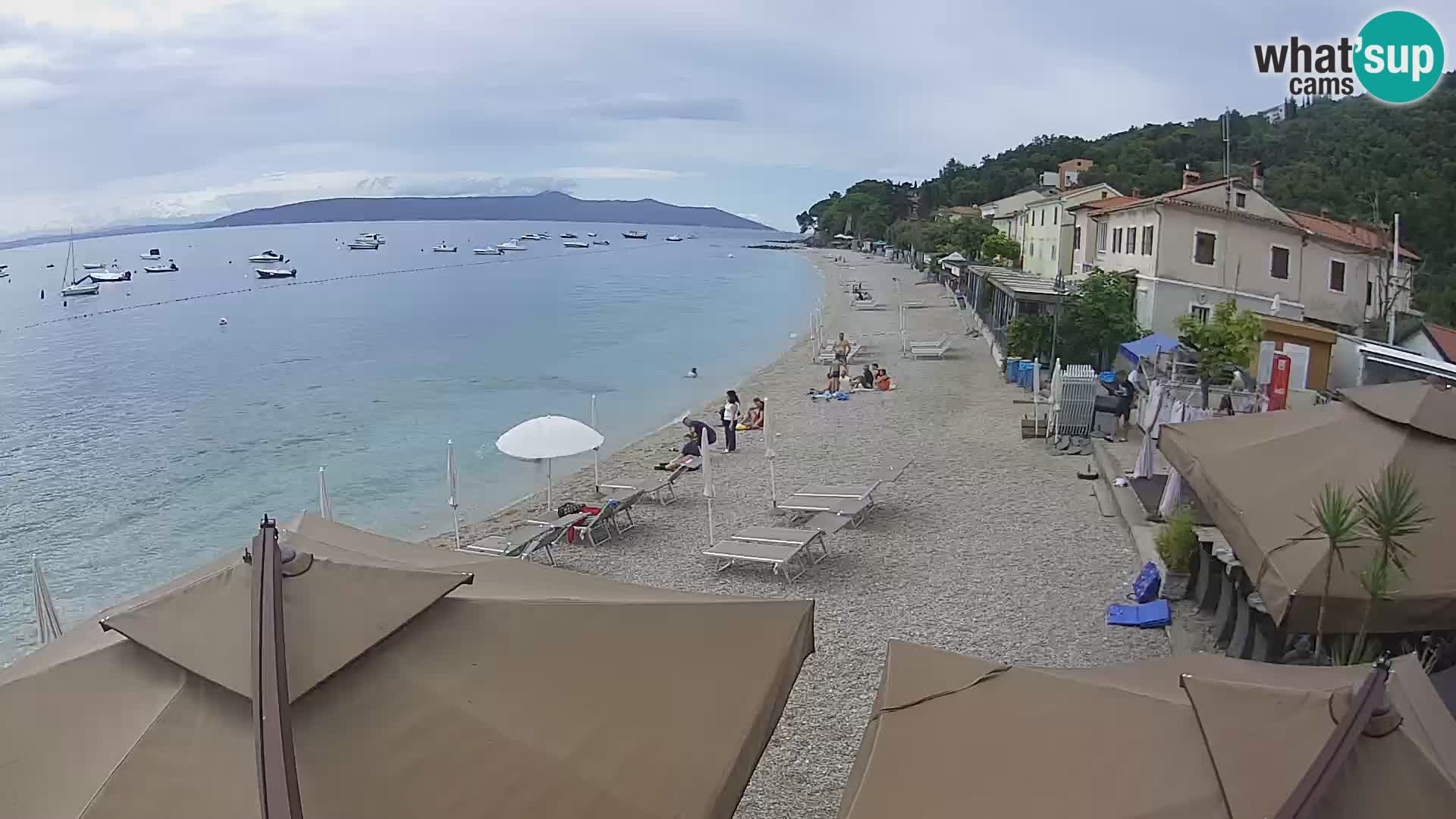 Webcam Mošćenička Draga – Strand