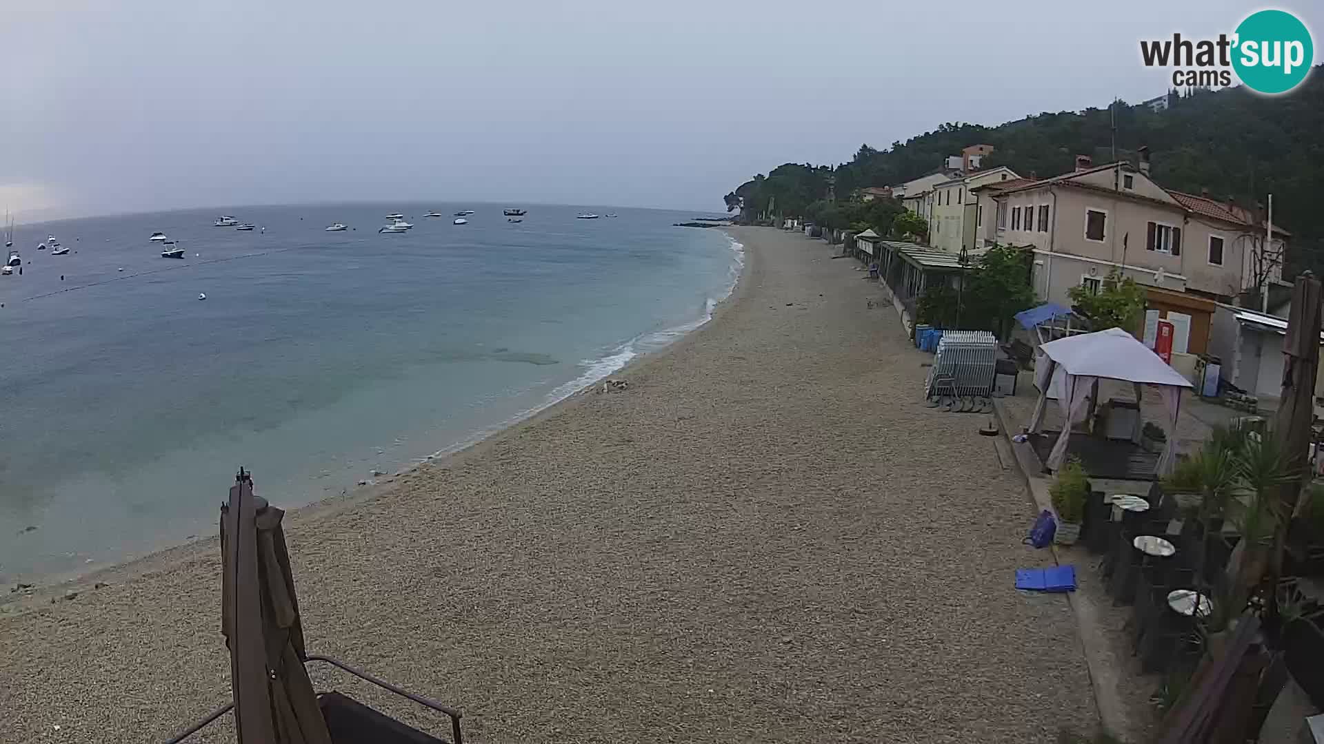 Mošćenička Draga webcam beach