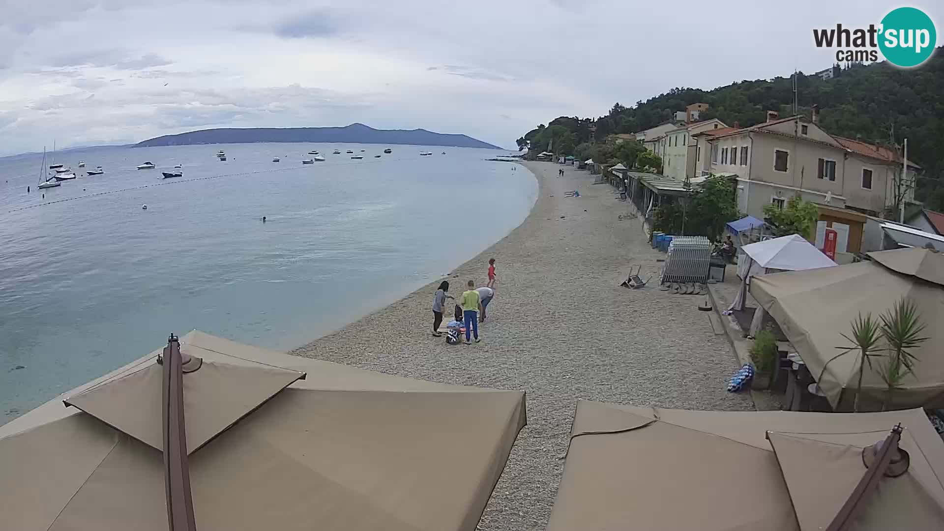 Livecam Draga di Moschiena – spiaggia