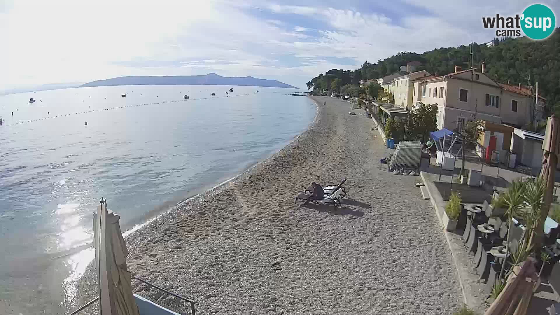 Webcam Mošćenička Draga – Strand