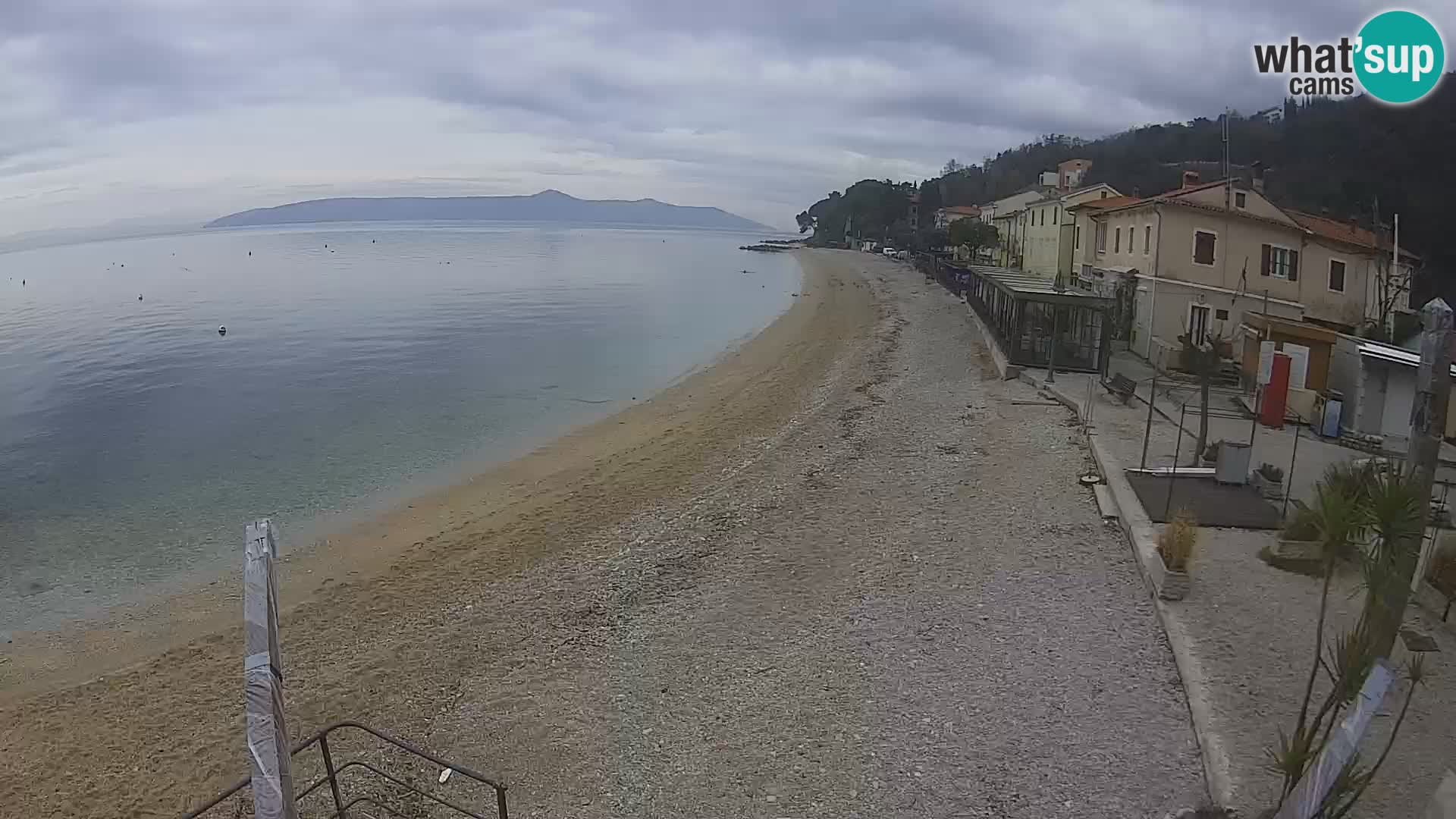 Webcam Mošćenička Draga – Strand
