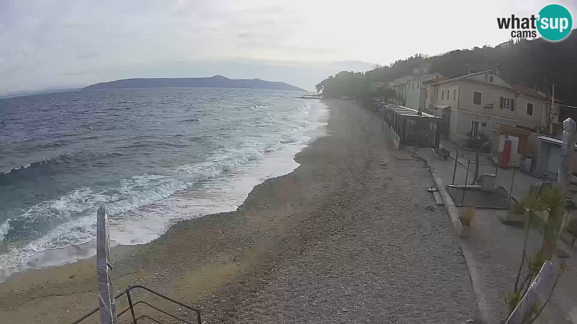 Mošćenička Draga webcam beach