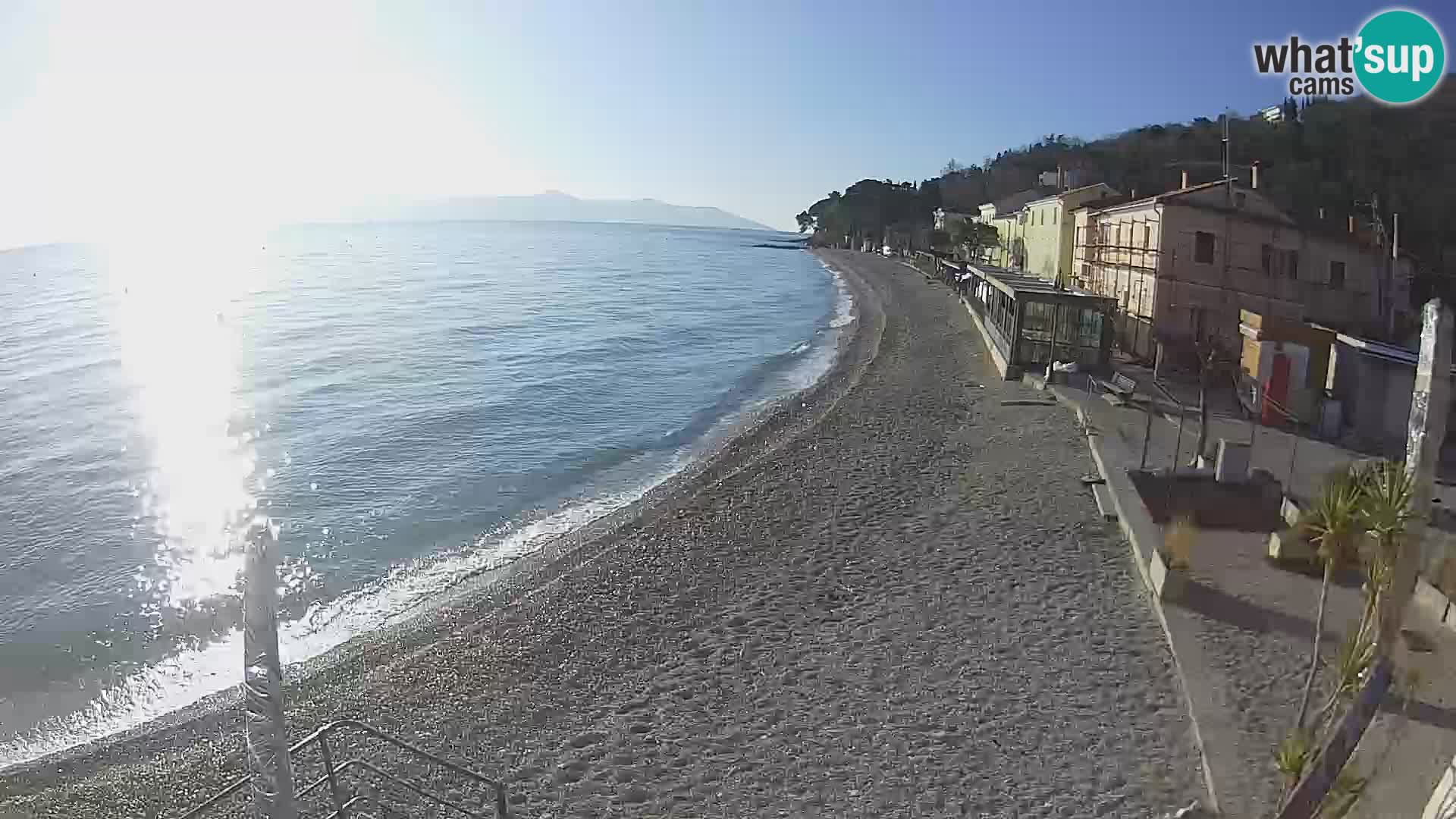 Mošćenička Draga webcam beach