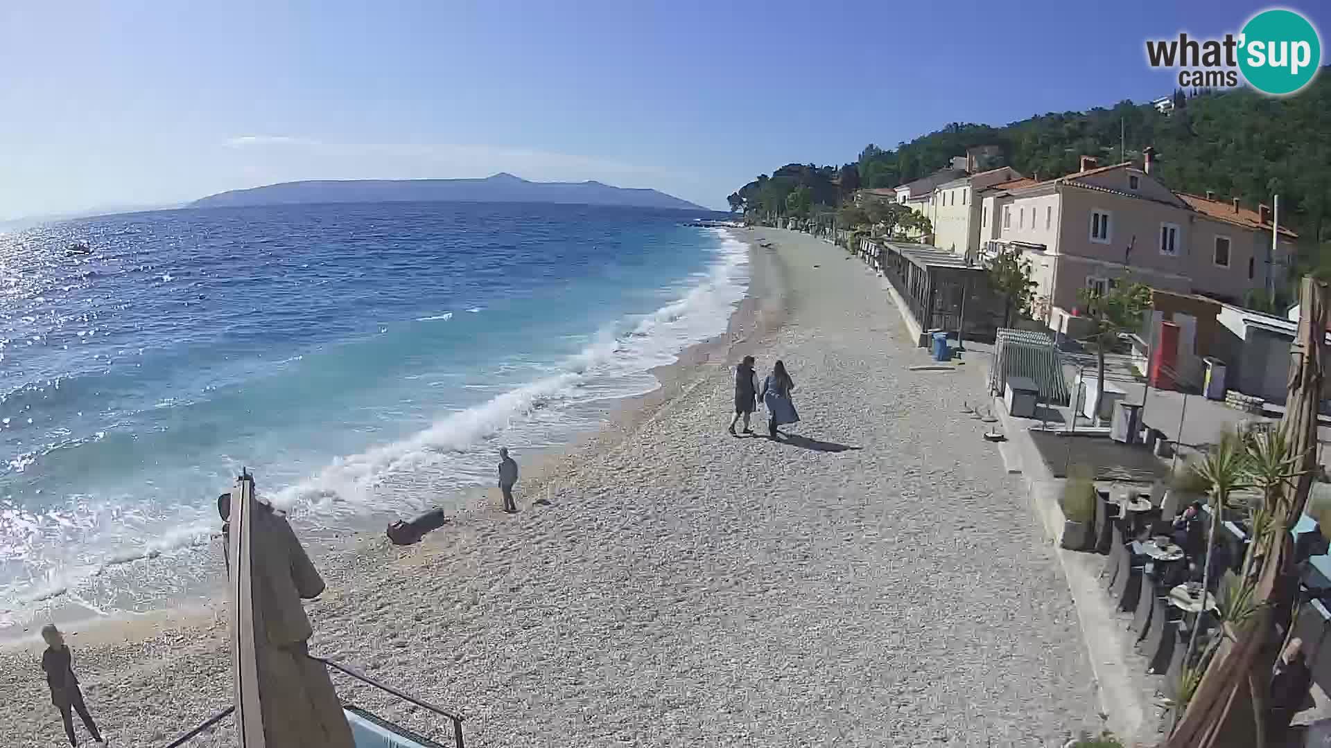 Mošćenička Draga webcam beach