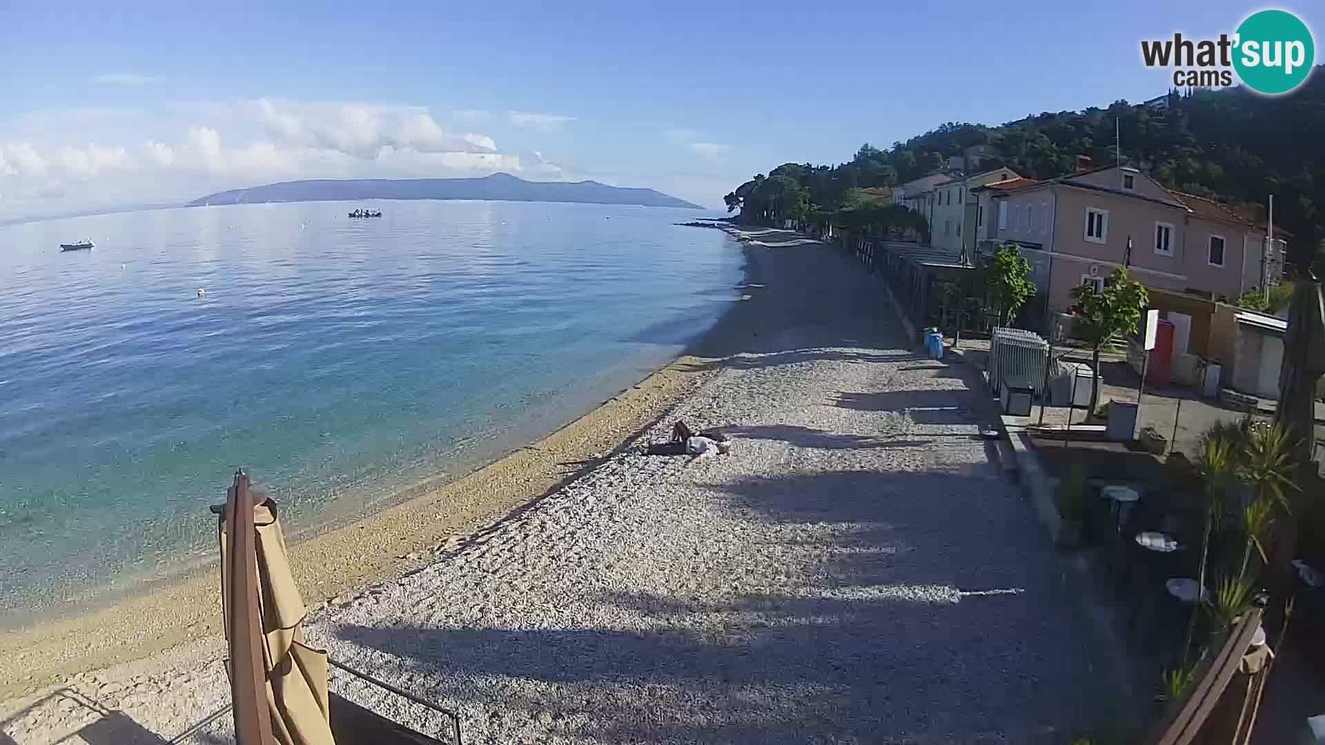 Mošćenička Draga webcam beach