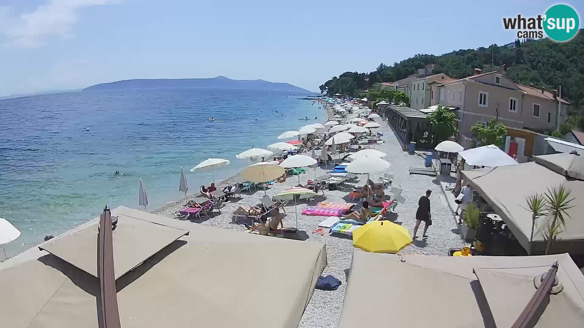 Mošćenička Draga webcam beach