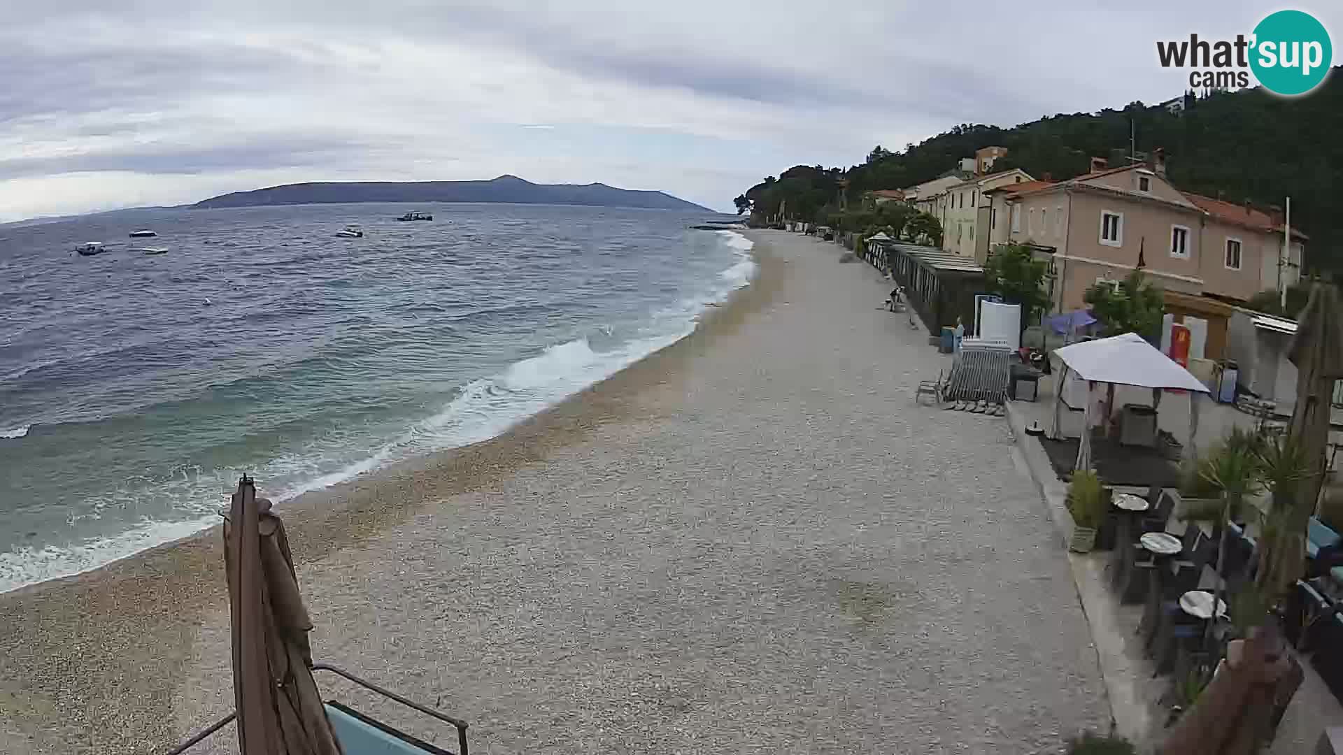 Mošćenička Draga webcam beach