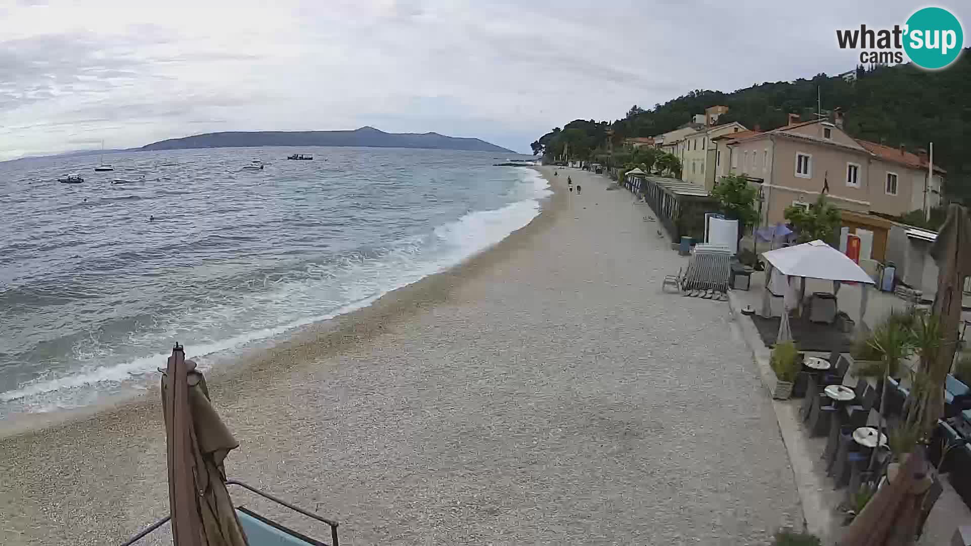 Webcam Mošćenička Draga – Strand