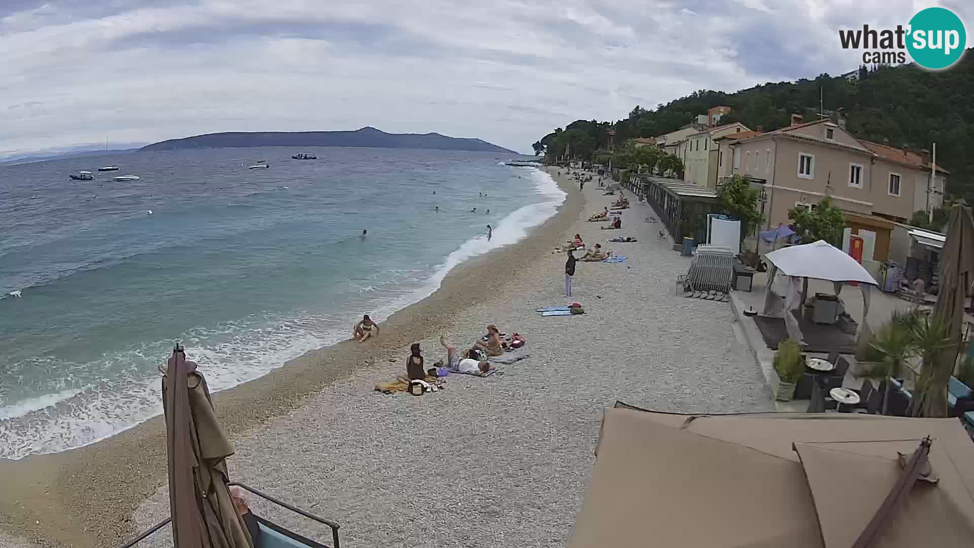 Livecam Draga di Moschiena – spiaggia