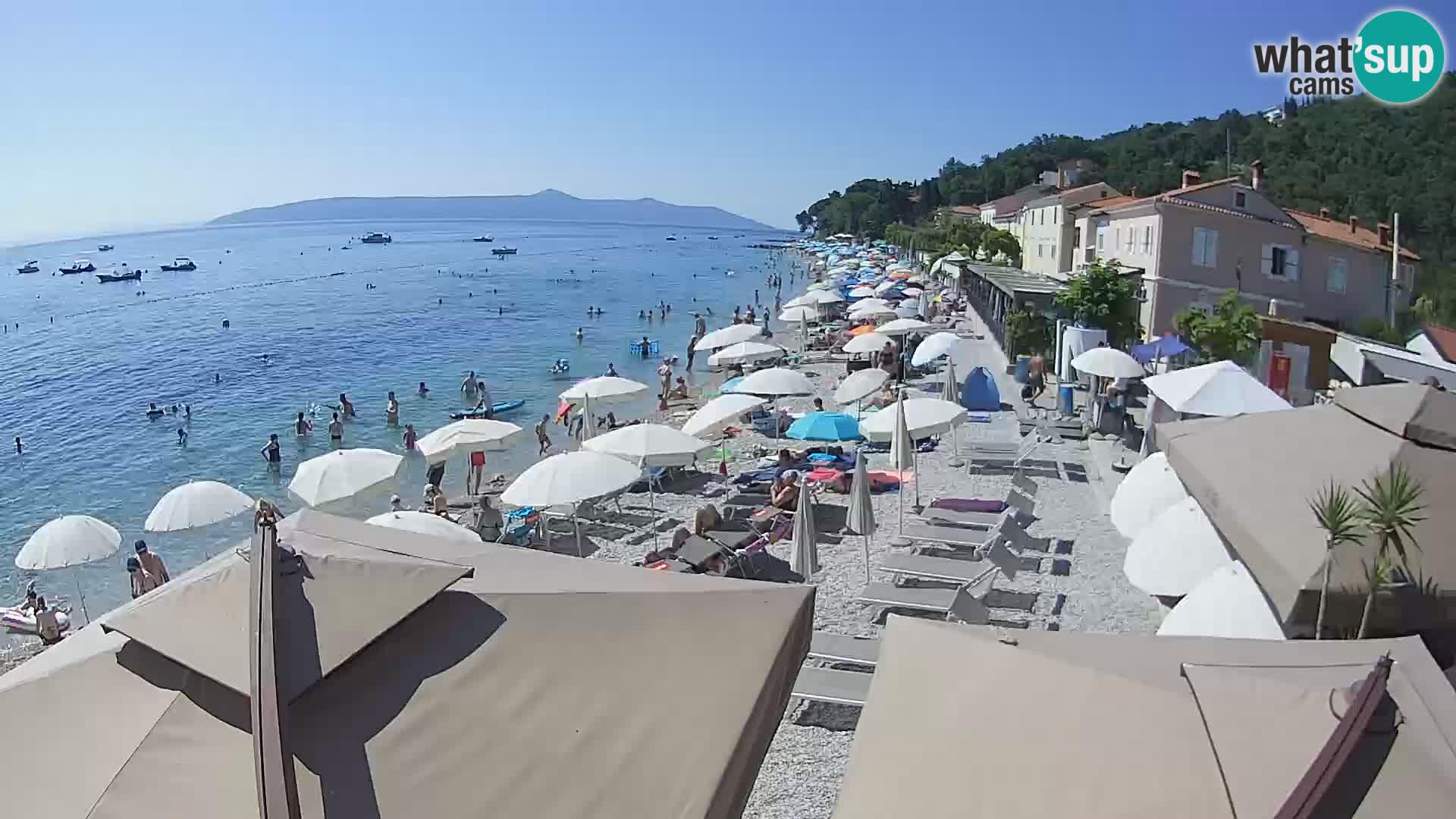 Web kamera Mošćenička Draga – plaža