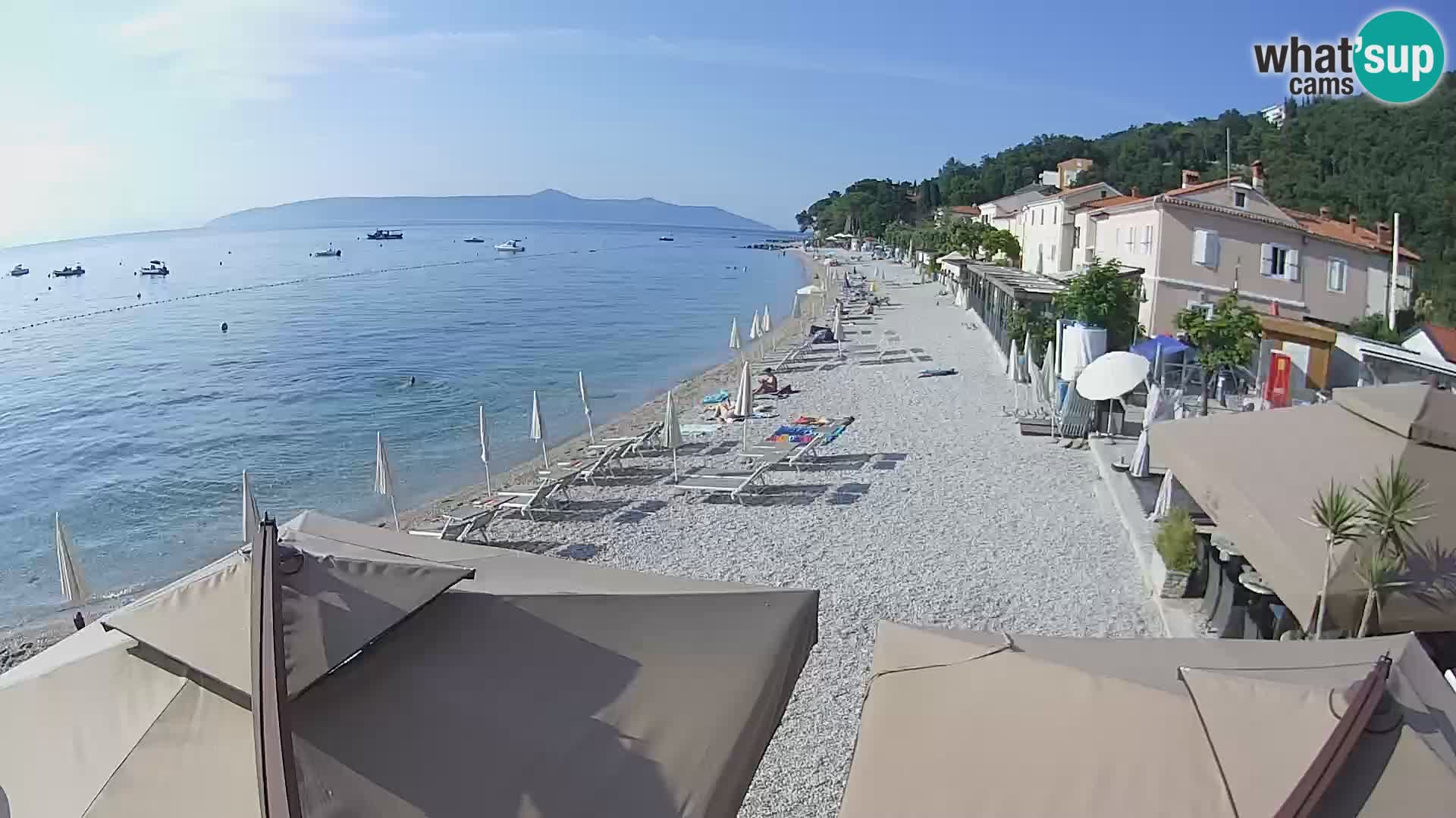Mošćenička Draga webcam beach