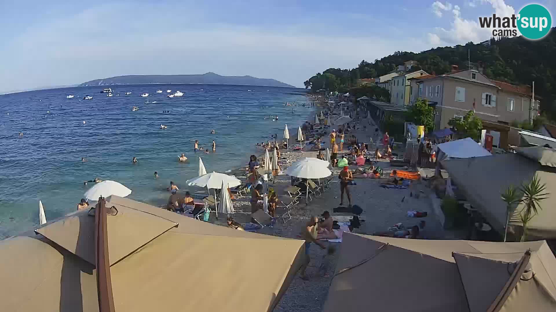 Mošćenička Draga webcam beach
