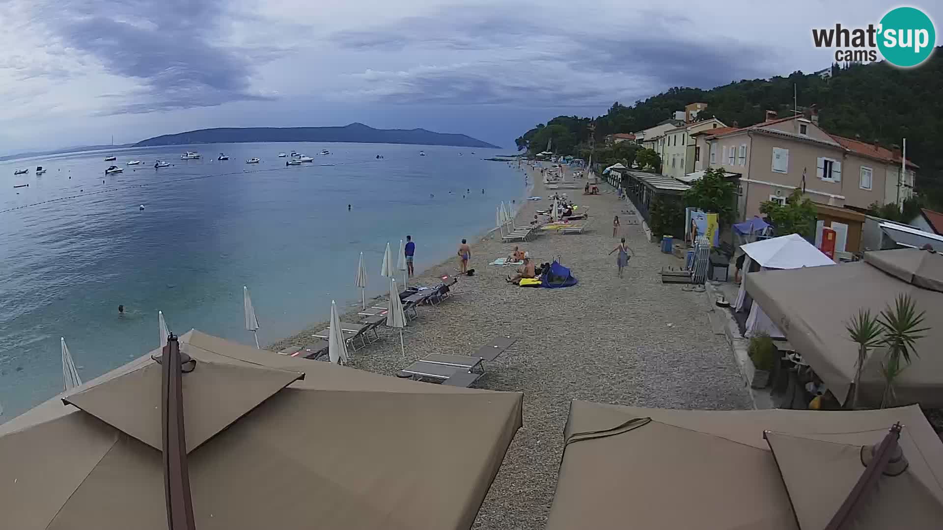 Webcam Mošćenička Draga – Strand