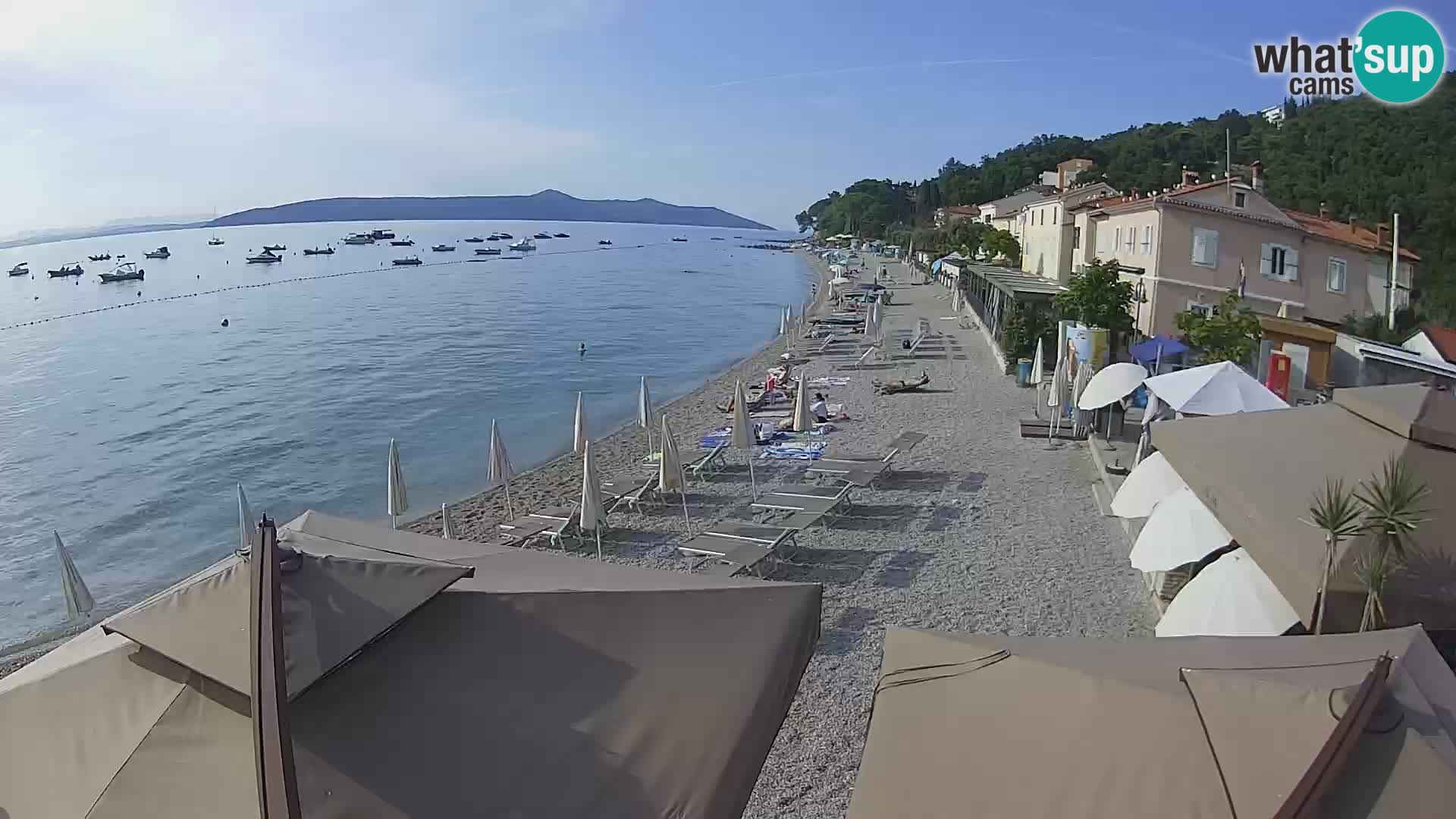 Mošćenička Draga webcam beach