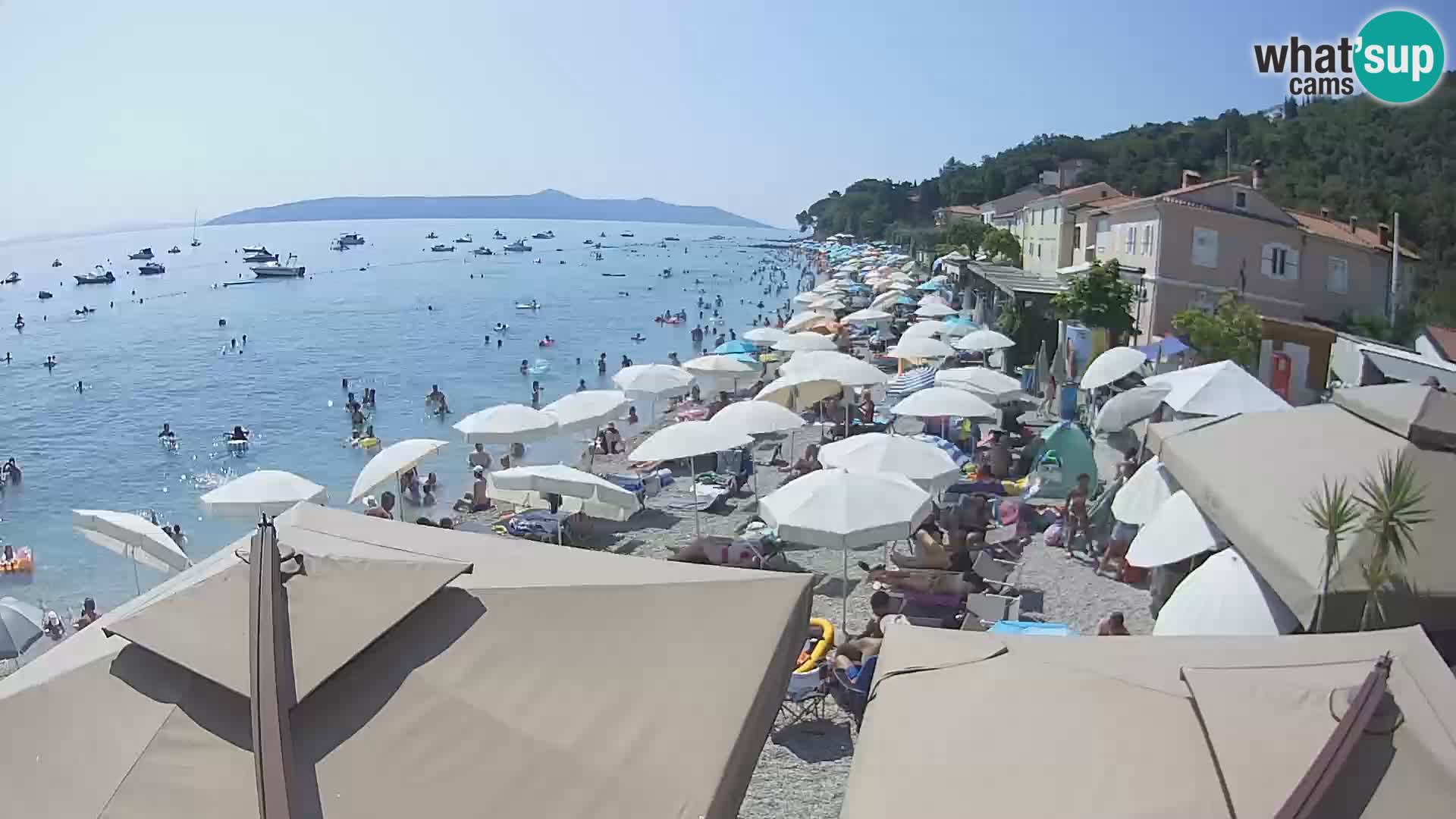 Webcam Mošćenička Draga – Strand