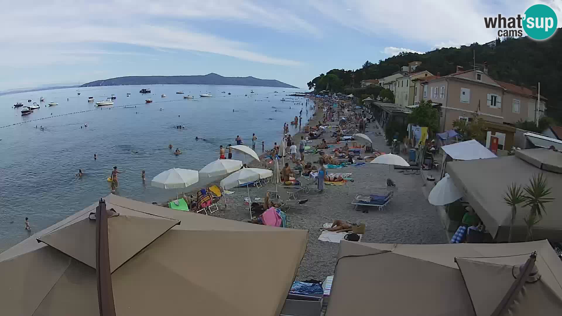 Mošćenička Draga webcam beach