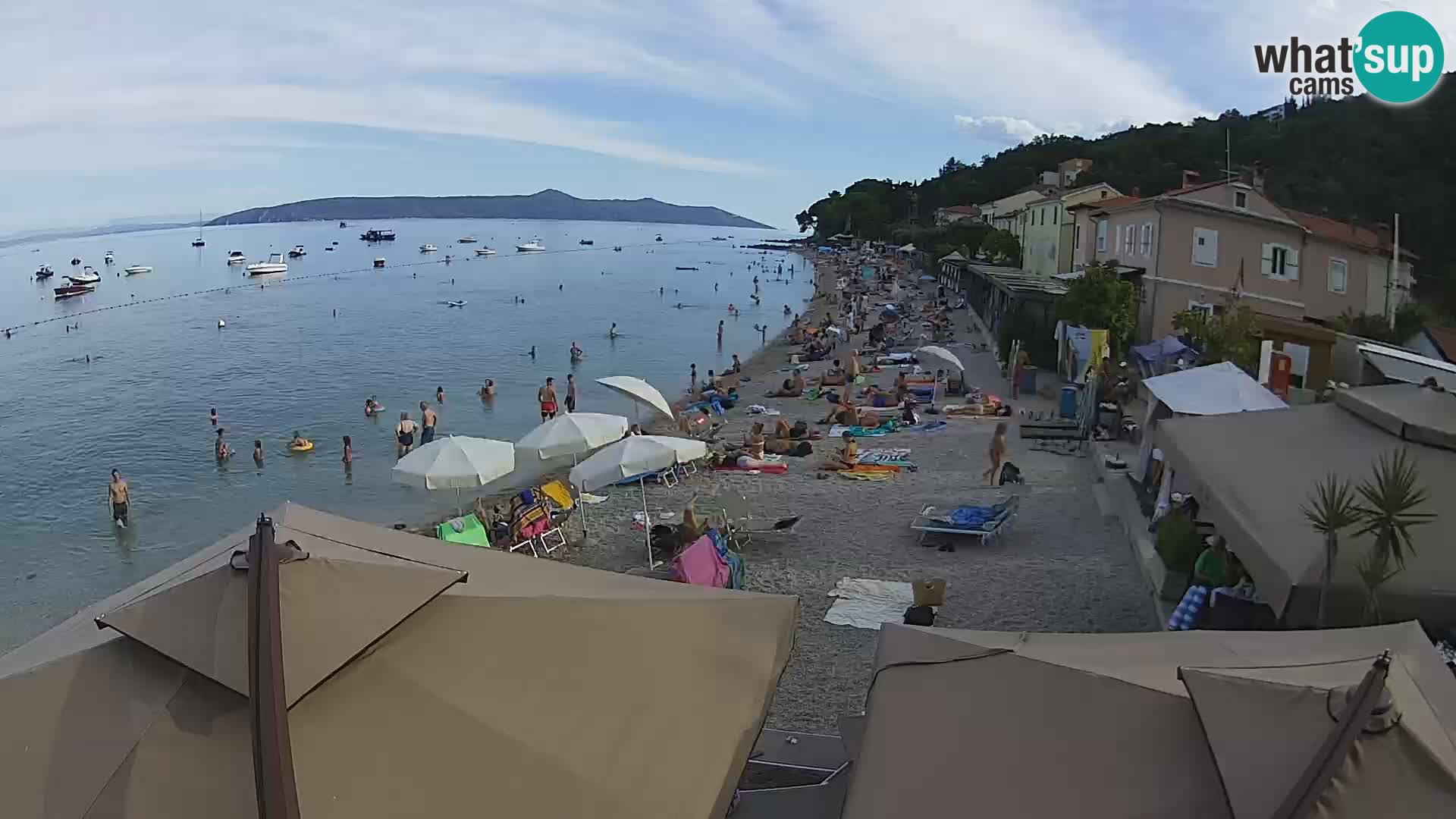 Webcam Mošćenička Draga – Strand
