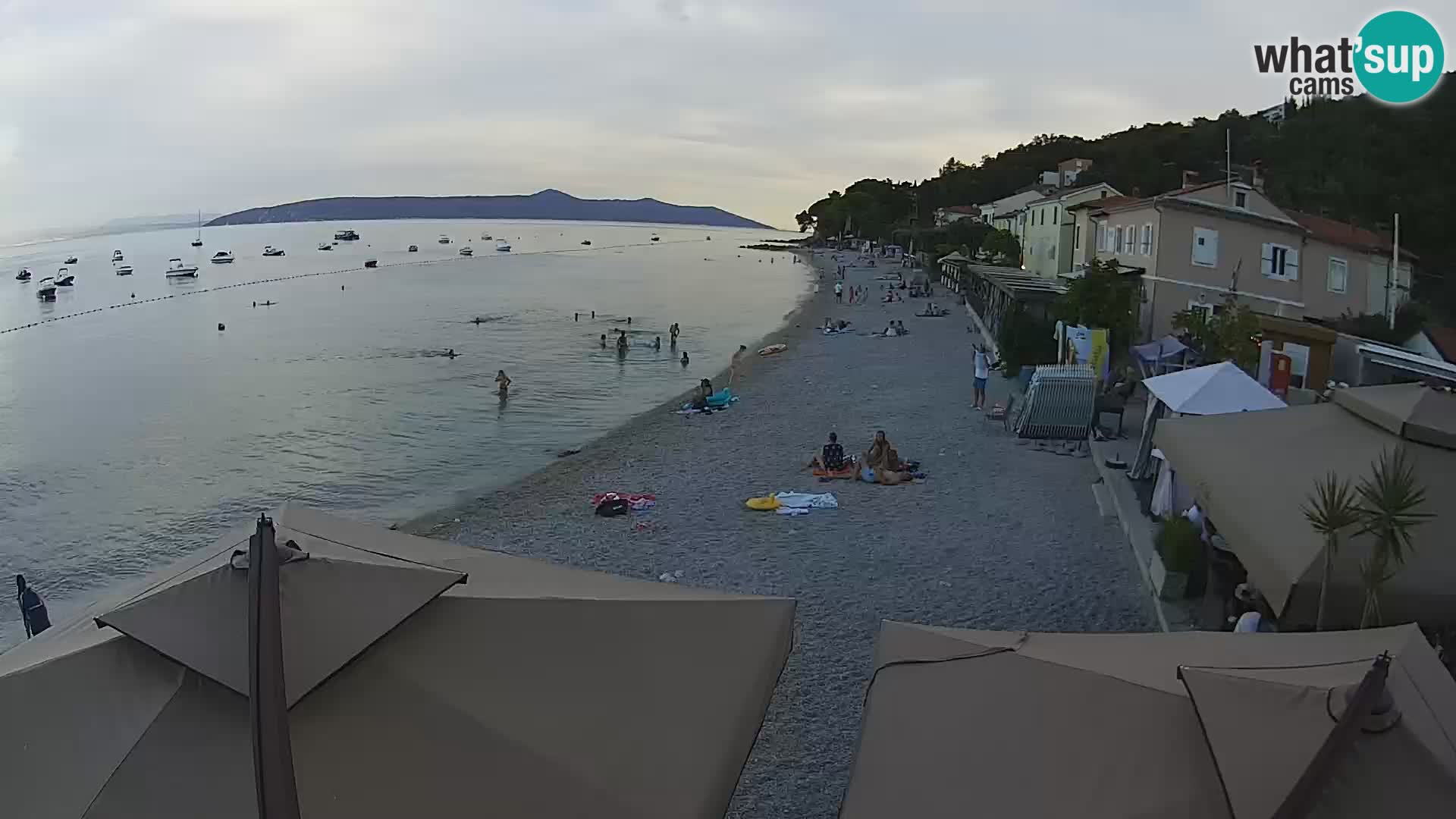 Webcam Mošćenička Draga – Strand