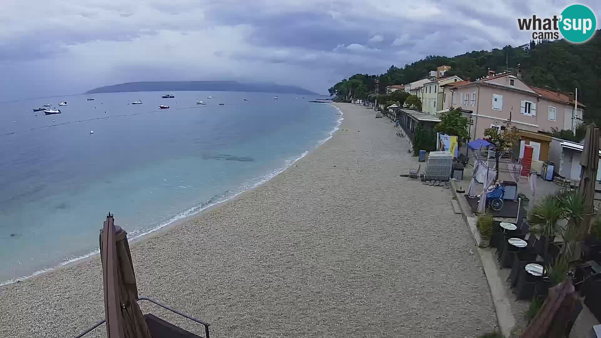 Webcam Mošćenička Draga – Strand
